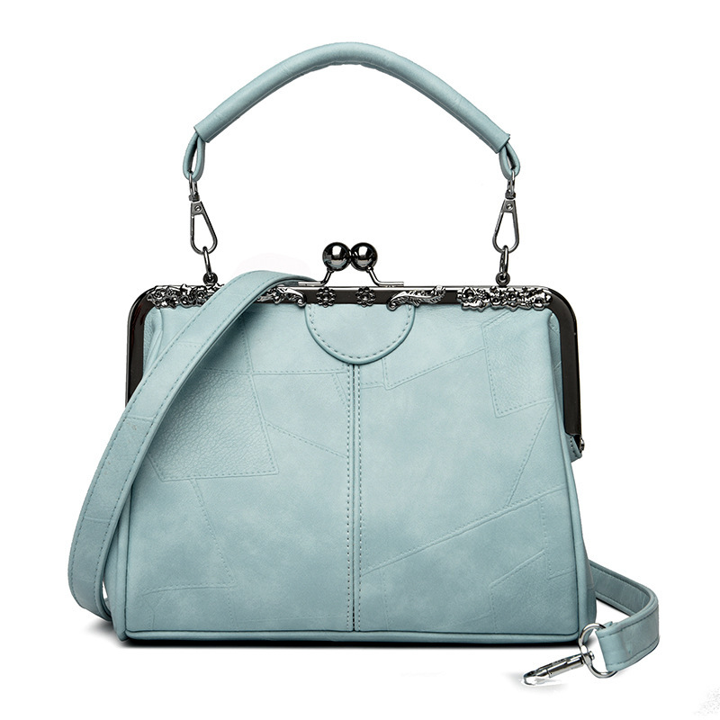 Autumn and winter new women's crossbody bag luxury handbag fresh style designer bag fashionable trend splicing leather women's shoulder bag