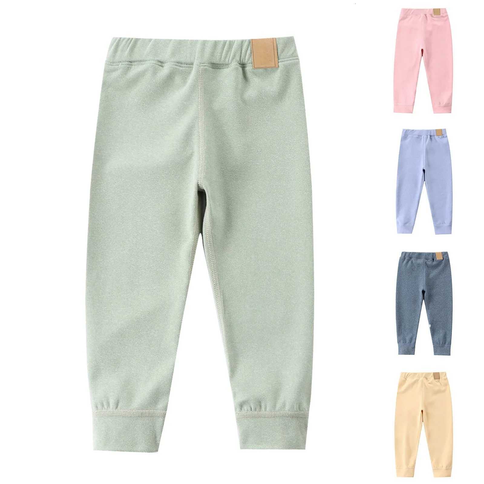 Big Size Childrens Fleece Warm Pants For Boys Girls Winter Velvet Leggings Kids Baby Base Pants Thickened Long JohnsT251024