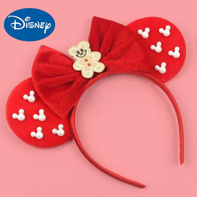 Disney Christmas Charming Gingerbread Man Velvety Headwear Accessory Perfect for Holiday Celebrations Colorful & Durable designer