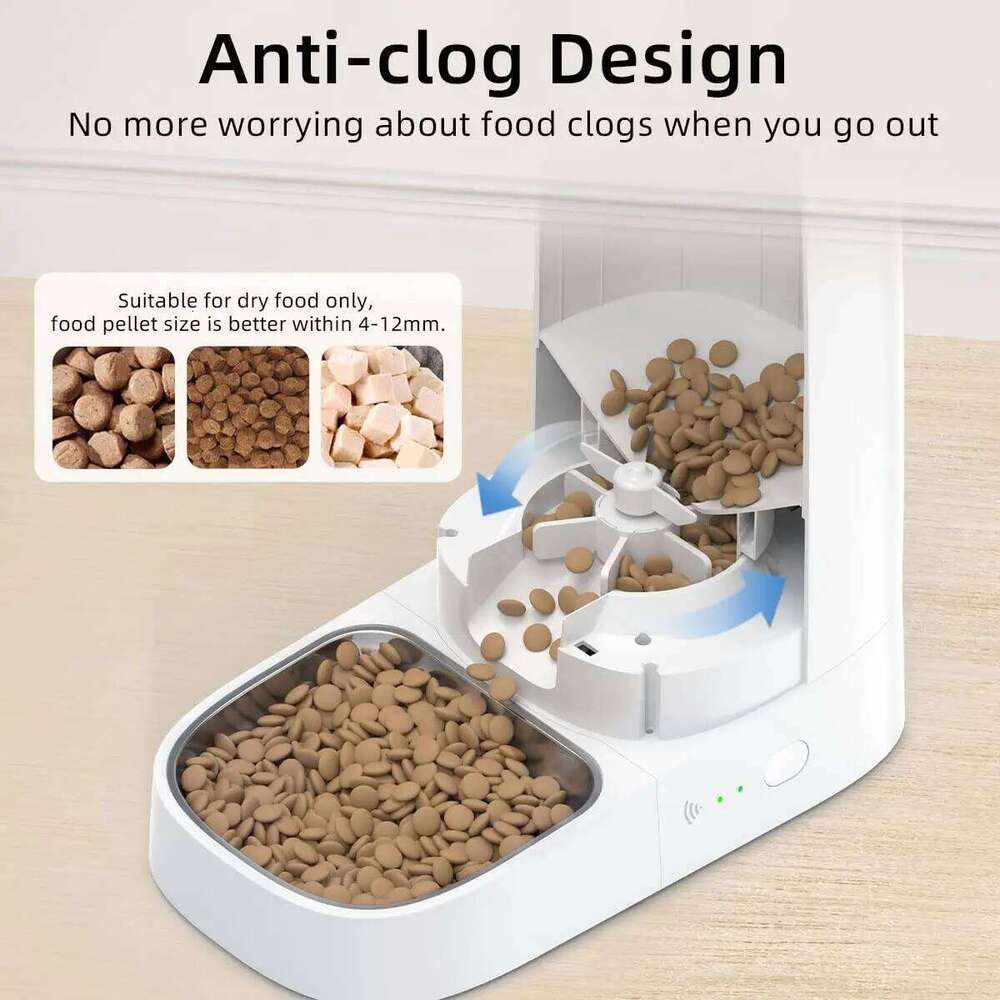 designer brand ROJECO Automatic Pet Smart WiFi Kibble Dispenser Remote Control Auto Feeder For Cat Dog Dry Food Accessories