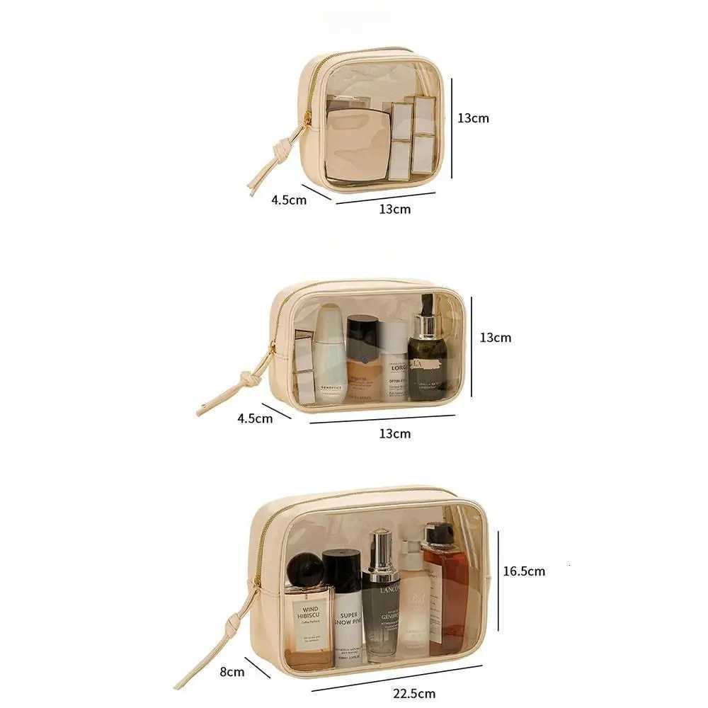 Transparent PVC Makeup Bag Organizer Pouch for Travel Daily Use Multiple Sizes Available Portable Wash BagT251024