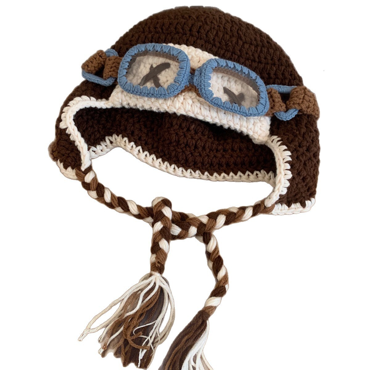 Tan Jianci Same Style Knitted Wool for Women, Autumn and Winter Cold-Proof Warm Face-Slimming Ear Protection Hat, Cute Lei Feng Hat