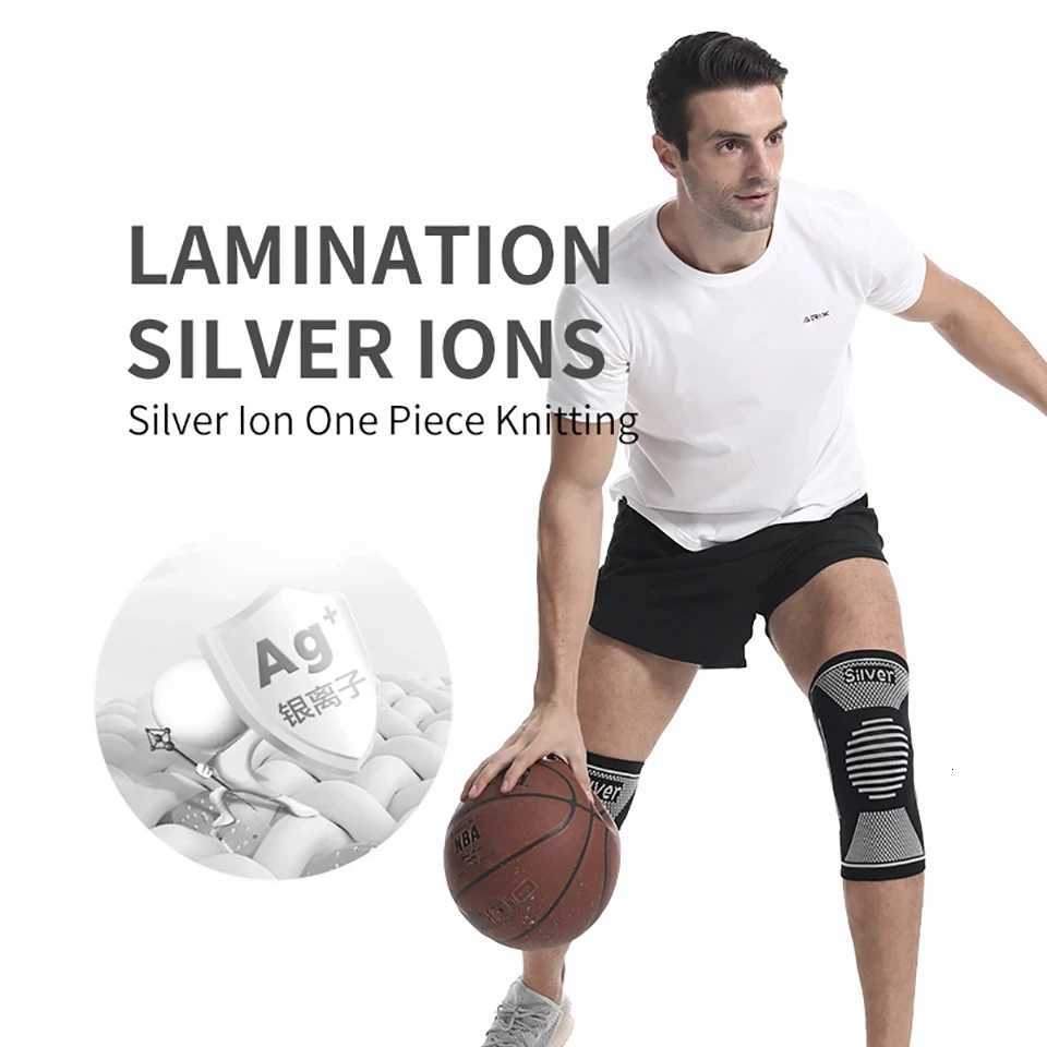 Silver Ion Knee Brace Arthritis PainKnee Sleeve Knee Pain Compression Sleeve Sports Workout Knee Pain Relief Men Women UnisexW251024