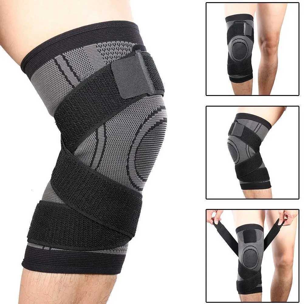 1pc Sports Fitness Knee Pads Support Bandage Braces Elastic Nylon Sport Compression Sleeve for BasketballW251024