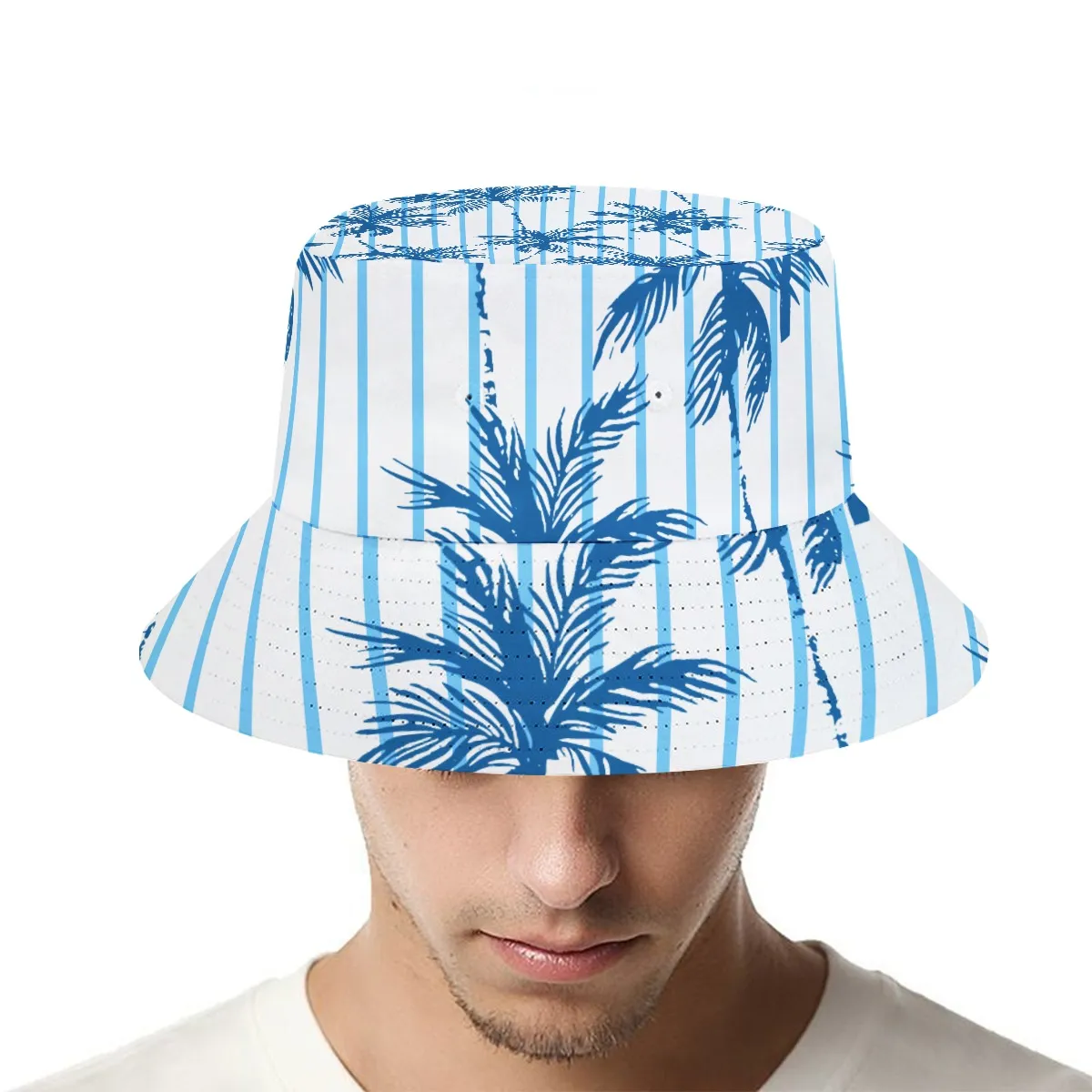 DHgatepod Unisex All-Over Print Bucket Hat - 100% Polyester Fashion Sun Hat for Outdoor & Commute
