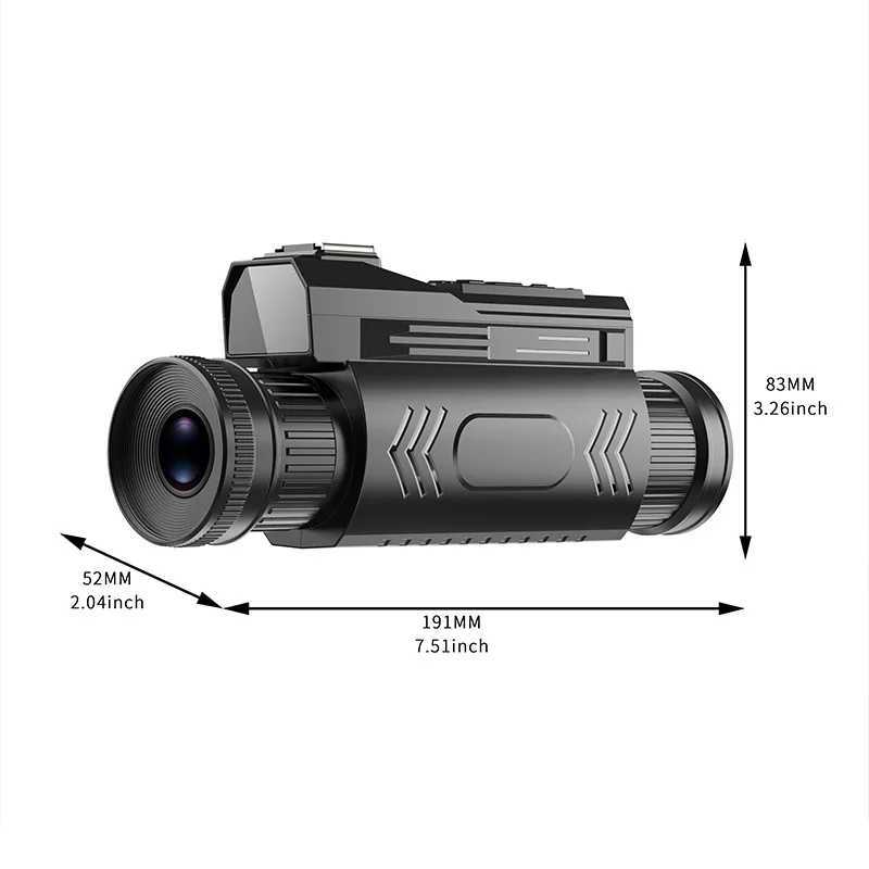 4K colorful infrared night vision device 64 million day and night macro reconnaissance sight monocular handheld camera D12 Y251017