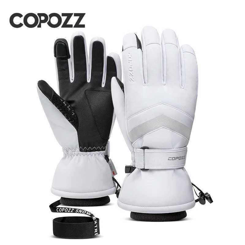 COPOZZ New Winter Men Women Ski Gloves Windproof Warm Waterproof TouchScreen Nonslip Snowboard Snowmobile Thicken Skiing Glove J251106