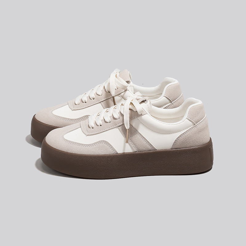 Free Shipping With Box design Casual Shoes Pu Leather 3.5cm Thick Sole Sneakers for Men And Women Walking