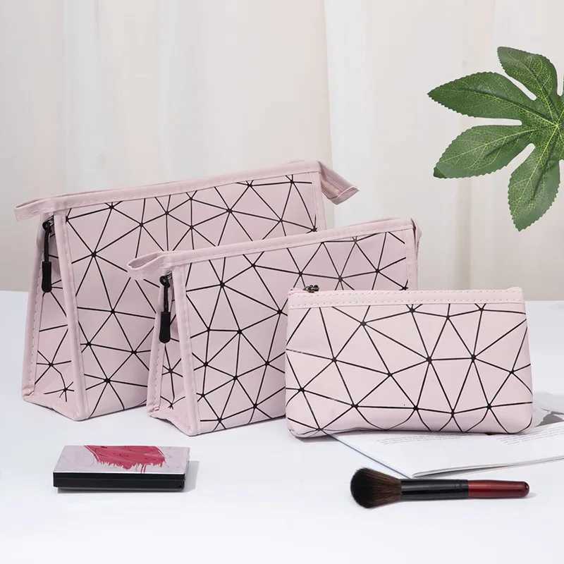 Korean Portable PU Cosmeticos Storage Organizer Large Cosmetic Bag Travel Toiletry Makeup Bags Ladies Waterproof Womens HandbagT251024