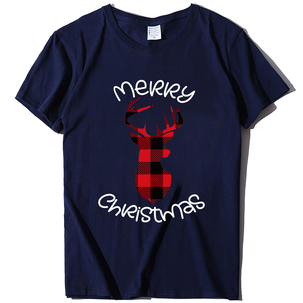 Unisex Fashion Christmas Print Tee Various Colors with Customizable Personalized Designs