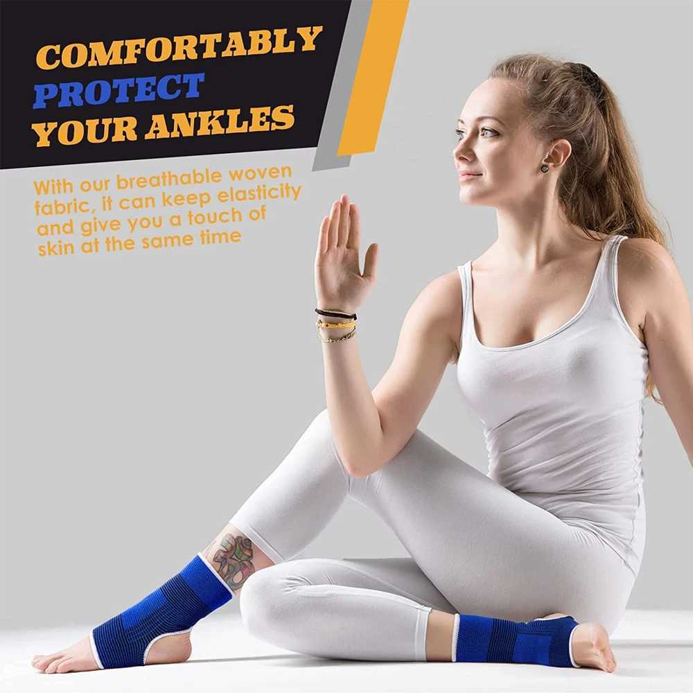 1Pair Elasticated Knee Blue Knee Pads Knee Support Brace Leg Arthritis Injury GYM Sleeve Elasticated Bandage Ankle Brace SupportW251024