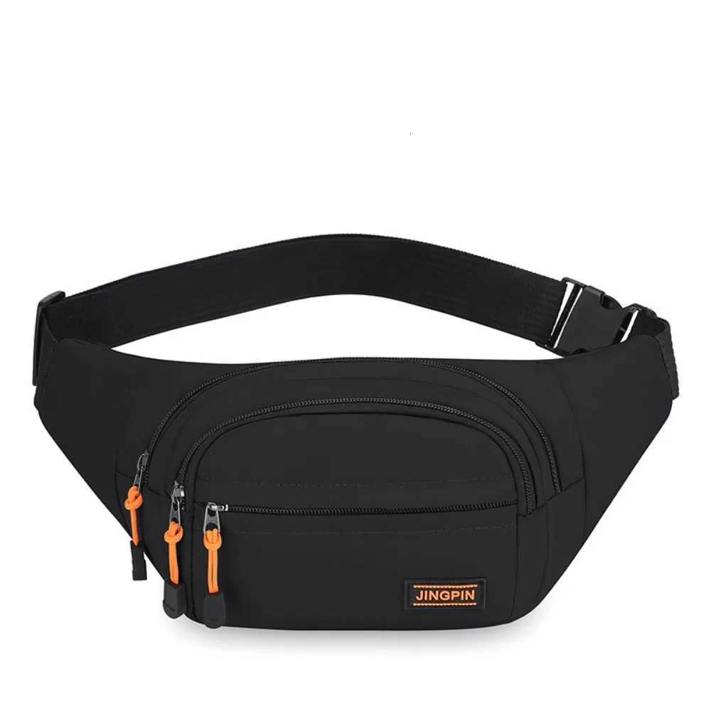 Zipper Nylon Men Chest Bag Waterproof Large Capacity Outdoor Waist Bag Durable Japanese Style Sports Walking Bag MenL251024