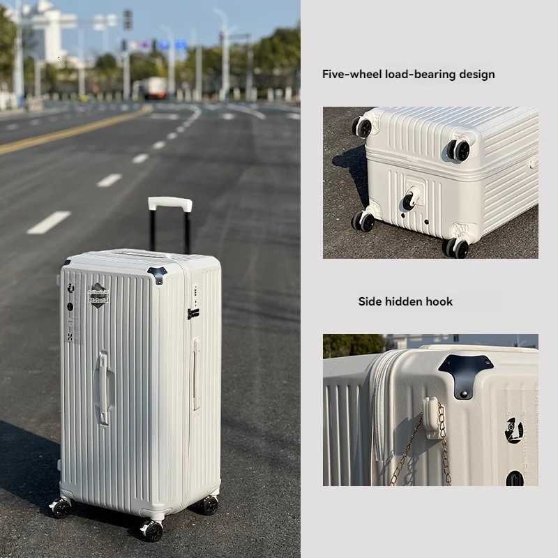 28 inch university student suitcase with large capacity female shock absorber brake universal wheelW251024