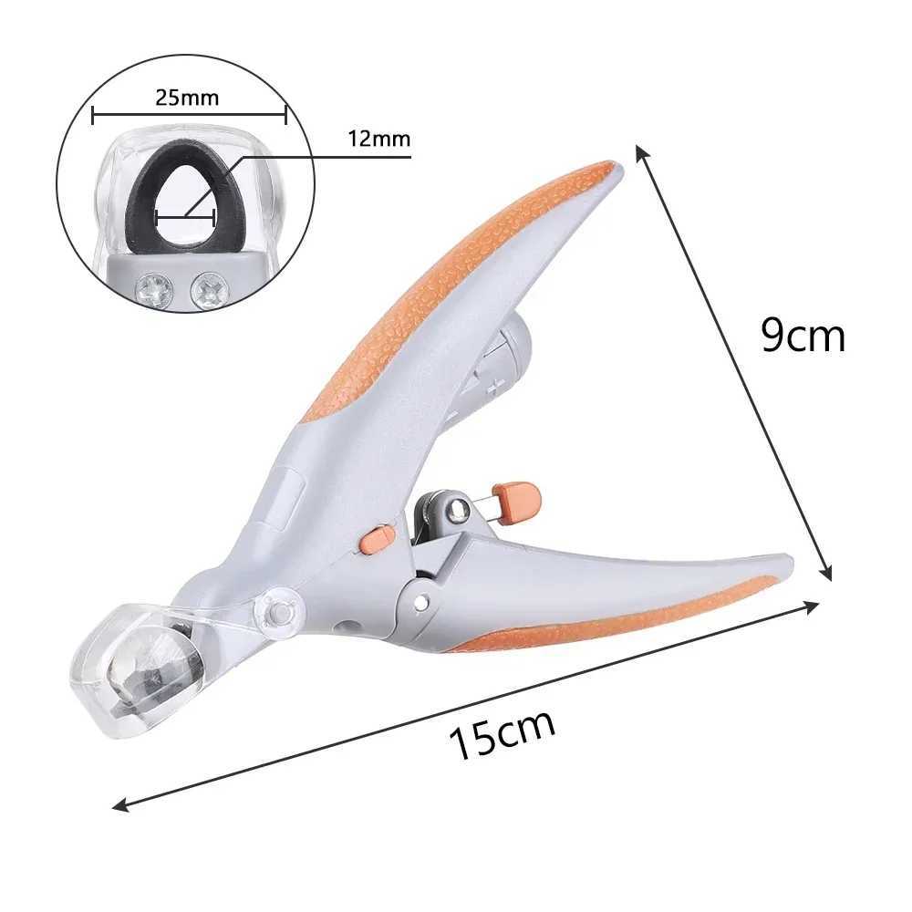 LED Light Pet Nail Clipper Strap with Amplification Function Cat And Dog Nail Trimmer Grooming Tool for Pet Care Cleaning Suppli Z20251024