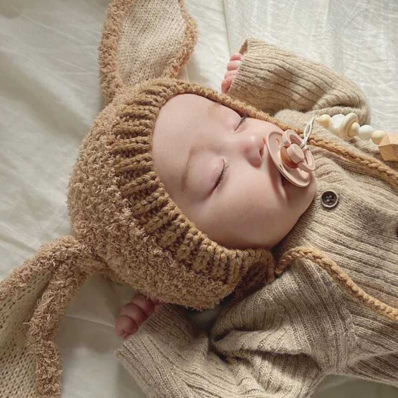 Winter Plush Baby Bunny Hat Thick Warm Infant Ear Protection Cap Headgear Cute Rabbit Kids Beanie 636Month Boy Girl Kids BonnetL251024