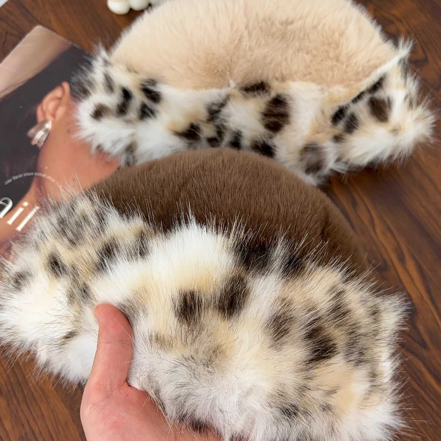 Warm Winter Plush Mongolian Hat Women Fur Bucket Cap Riding Thicken Fluffy Brimless Comfortable Fashion Outdoor Casual Soft HatL251024