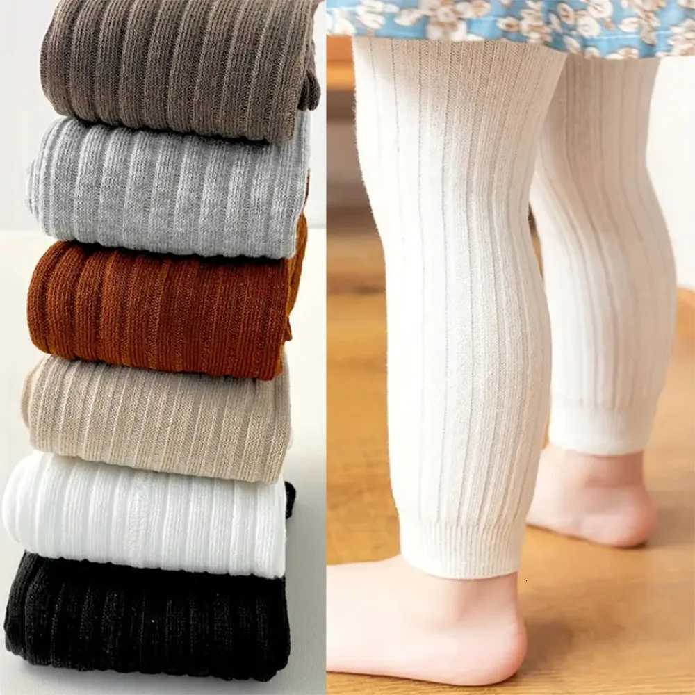 Babys Solid Color Ribbed Leggings Versatile Elastic Waist Pants Toddler Infant Girls ClothingT251024