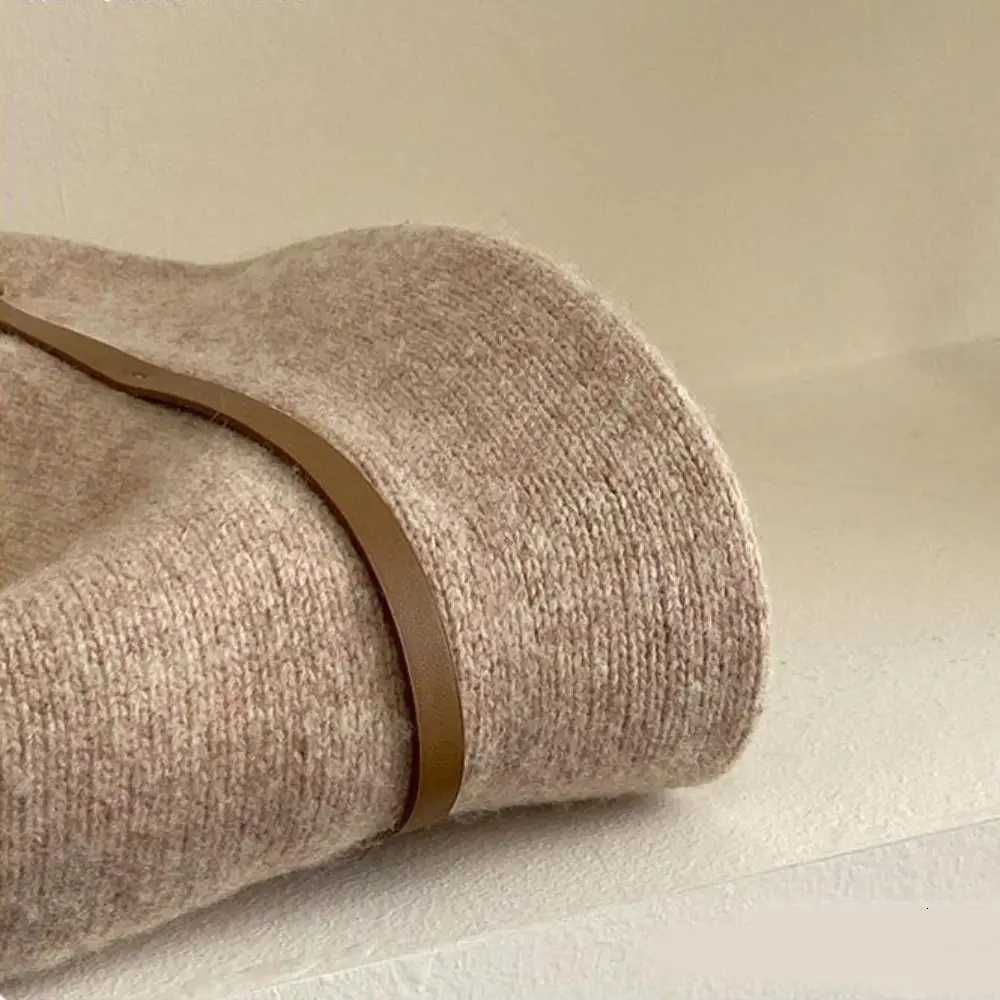 Sweet Woolen Wool Fisherman Hat Pure Color Elegant Womens Formal hat British Style Korean Style Basin Hat TravelL251024