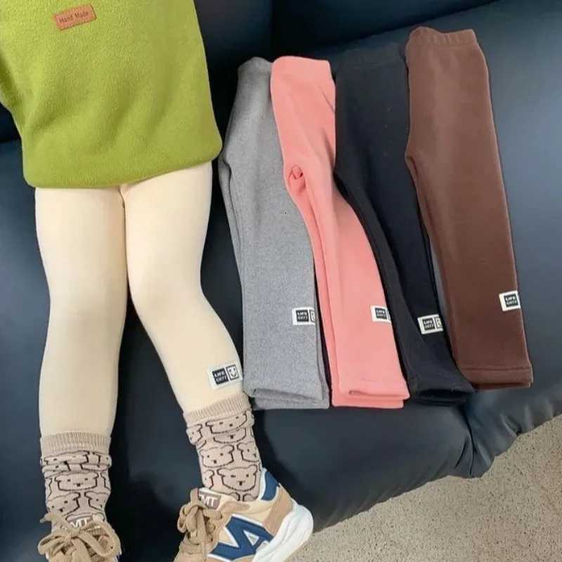 16 Years Girls Winter Fleece Leggings Warm Thickened Onepiece Flannel Pants for Kids ToddlerT251024