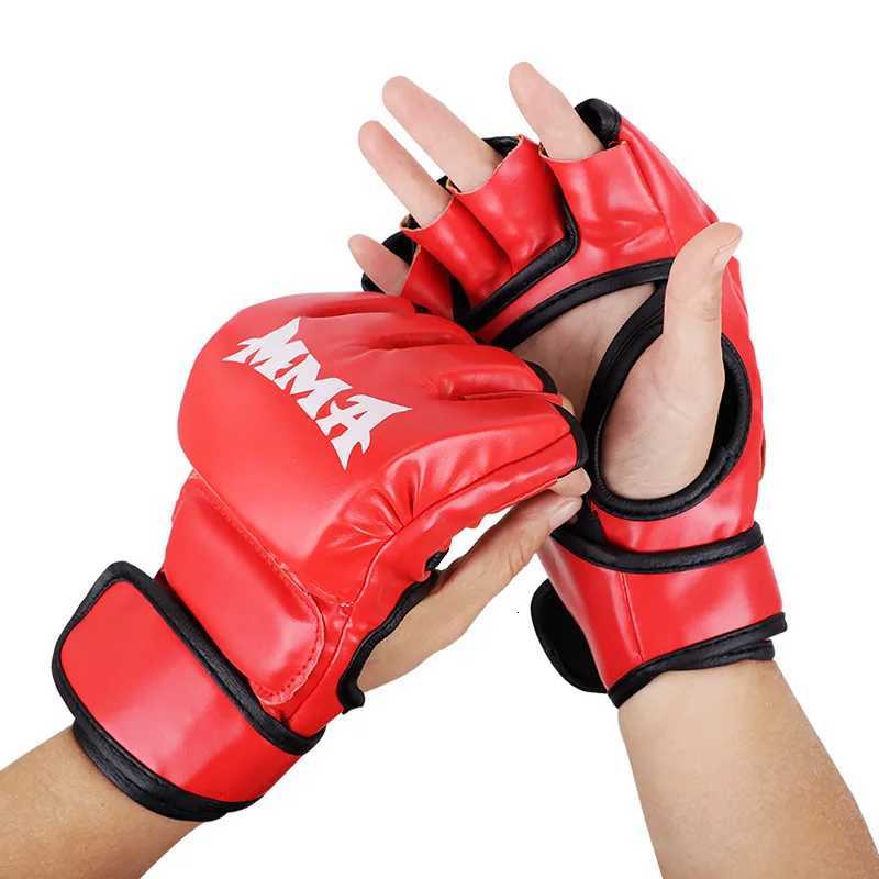 Professional Training Gloves Boxing Taekwondo Free Combat Protective Gloves PU Hand Protection Boxing Wraps Y251023