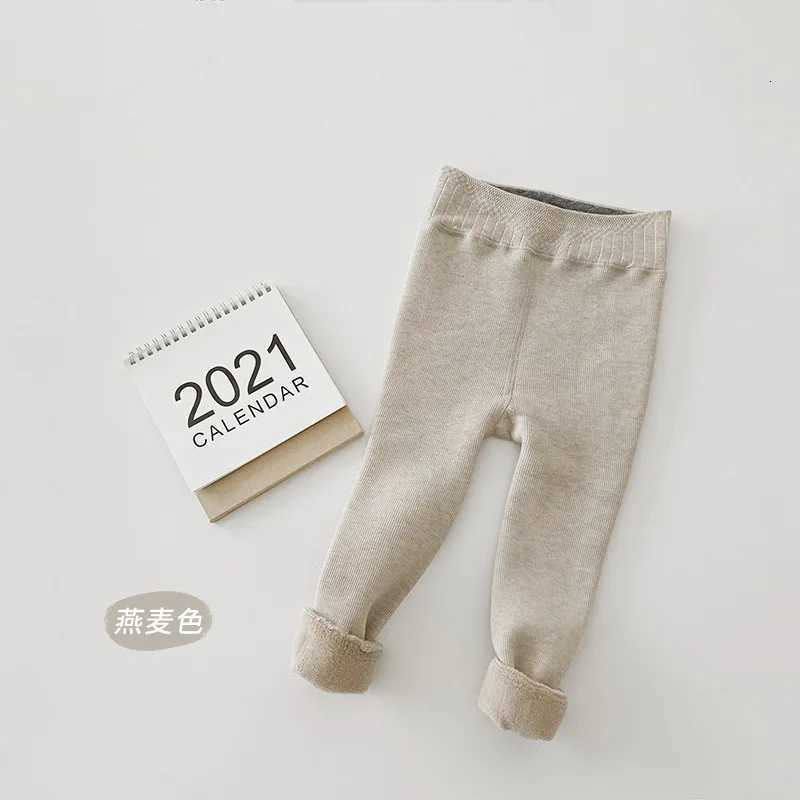 MILANCEl Kids Pants Fleece Leggings Children Warm Girls Skinny PantsT251024