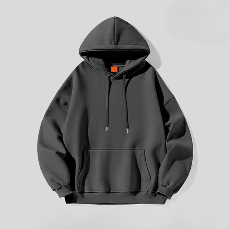 Warm Man Hoodies Y2k Vintage Aesthetic Pastel Color Novelty and Overfit Clothing Deals Solid Winter Sweatshirts for Men 251018