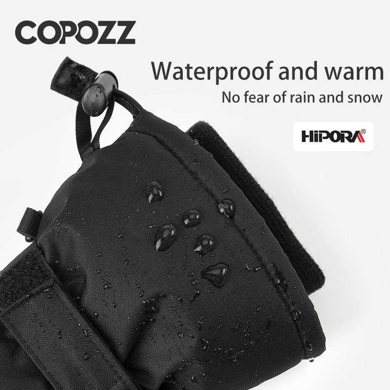 COPOZZ New Winter Men Women Ski Gloves Windproof Warm Waterproof TouchScreen Nonslip Snowboard Snowmobile Thicken Skiing Glove J251106