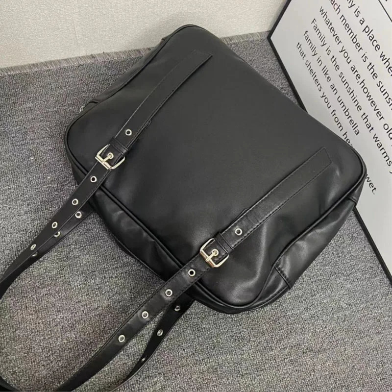 Harajuku Black Ita Bags Backpack Women Sweet Cool Transparent Large Capacity Handbag Ladies Japanese Y2k Backpacks Chic Bolsas 251023