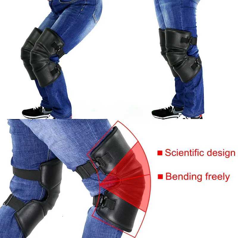 Motorcycle Warm Kneepad Motorbike Riding Knee Pads Windproof Winter Outdoor Knee Protective Guard PU Leather WaterproofW251024