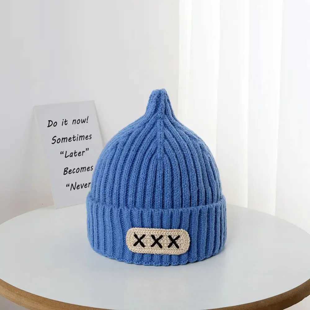 Winter Warm Knit Beanie Hat for Kids Soft Korean Style Rolled Edge Slouchy Cap for Boys Girls Toddler Gift Cold Weather WearL251024