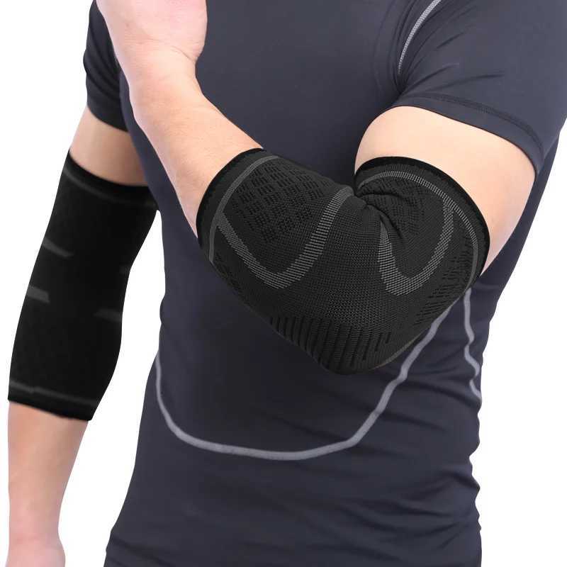 AOLIKES 1PCS Elbow Support Elastic Gym Sport Elbow Protective Pad Absorb Sweat Sport Basketball Arm Sleeve Elbow BraceW251024