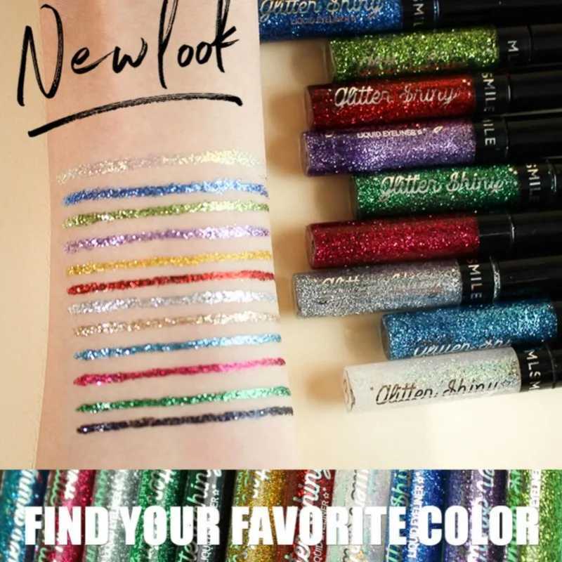 1PC Glitter Quick Drying Waterproof and Sweatproof Easy Makeup Removal Liquid Eyeliner Suitable for All Skin TypesL251024