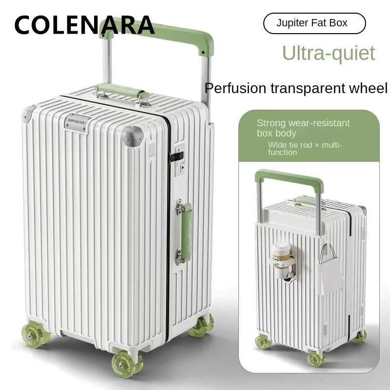 COLENARA Large Capacity Luggage Ultra Light Boarding Case ABSPC Trolley Case 202224262830 Inch with Wheel Rolling SuitcaseW251024