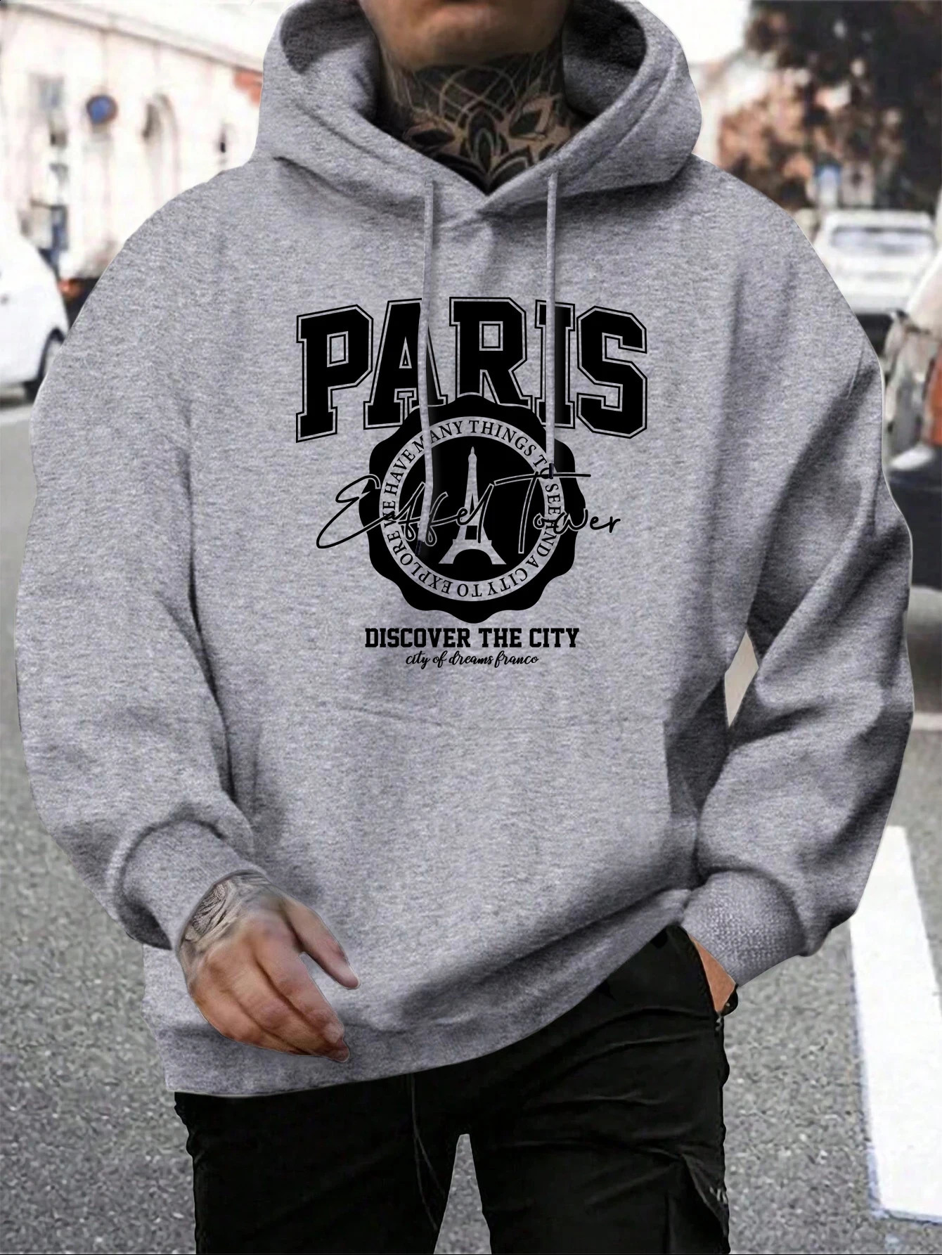 Whiskey Castle Print MenS Hoodies Fashion FurLiner Hoodie Warm Fleece SXxl Hoody Man Autumn High Quality Clothes 251018