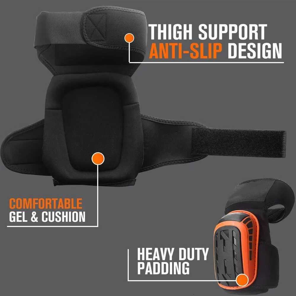 Professional Heavy Duty EVA Foam Padding Knee Pads with Comfortable Gel Cushion and Adjustable Straps for Working GardningW251024