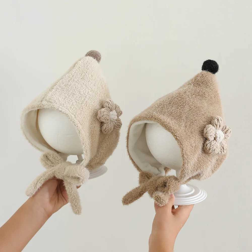 New Warm Baby Warm Hat Windproof Polar Fleece Balaclavas Knitted Integrated Ear Protection Hat Outdoor SportsL251024