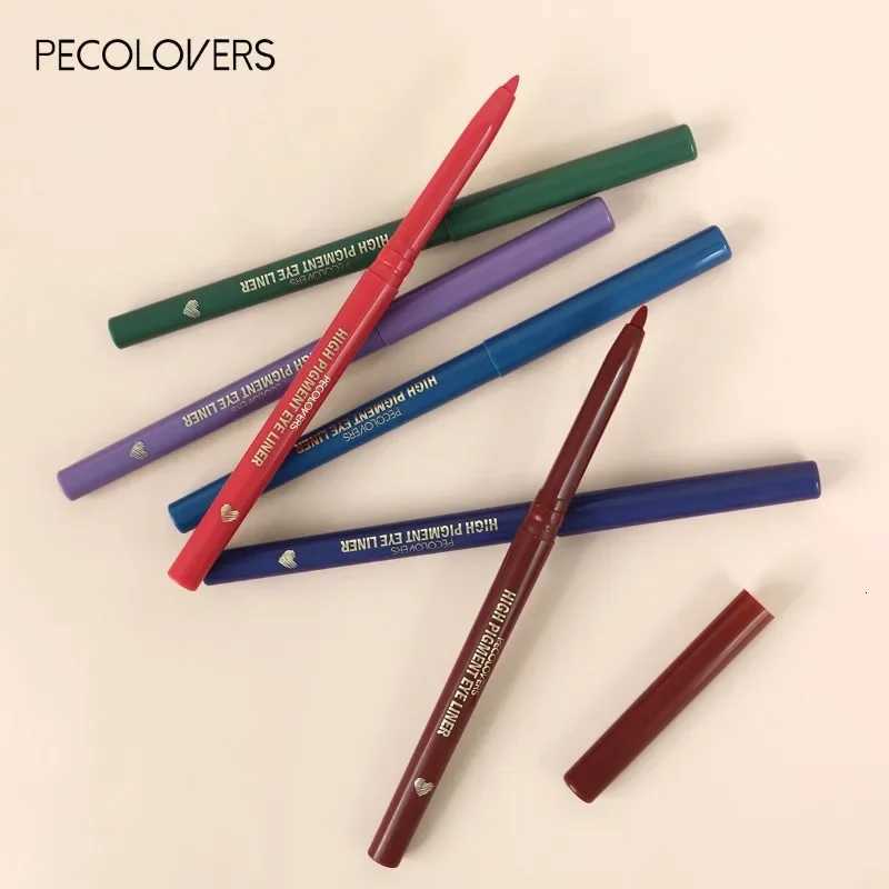 High Pigment Matte Eyeliner Gel Pencil Green Brown White Waterproof Lying Silkworm Pen Soft Eyeliner Lasting Shiny Eye MakeupL251024