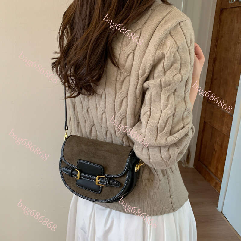 Designer Bag Tote Bag Shoulder Bag Suede Saddle For Women Autumn Winter New High End Fashion Handbag Commuter Shoulder Crossbody Bag