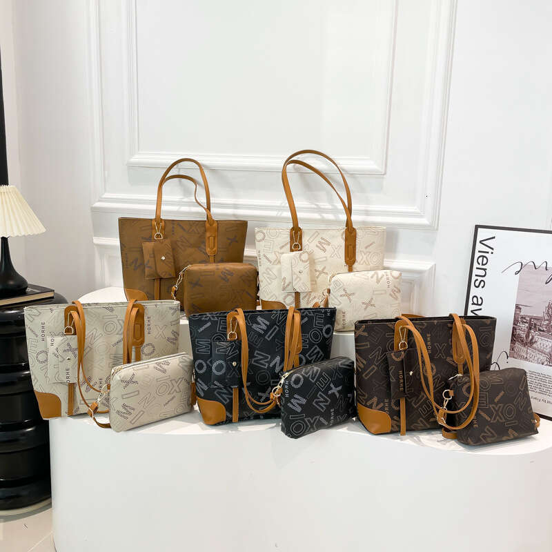 2025 Autumn Winter New Letter Tote for Women Versatile Large Capacity Shoulder Fashion Handbag Underarm Bag
