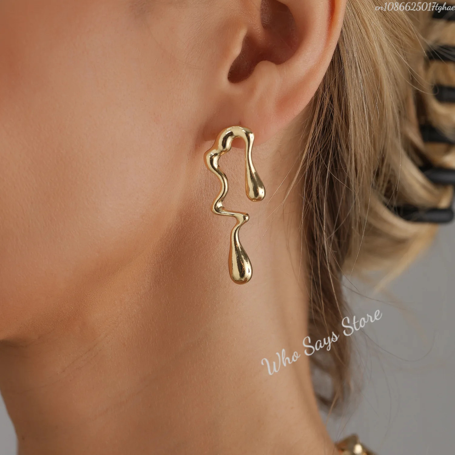 Elegant Irregular Wave Torques Necklaces for Women Trendy Punk Gold Color Chokers Clavicle Chain Wedding Party Jewelry 251016