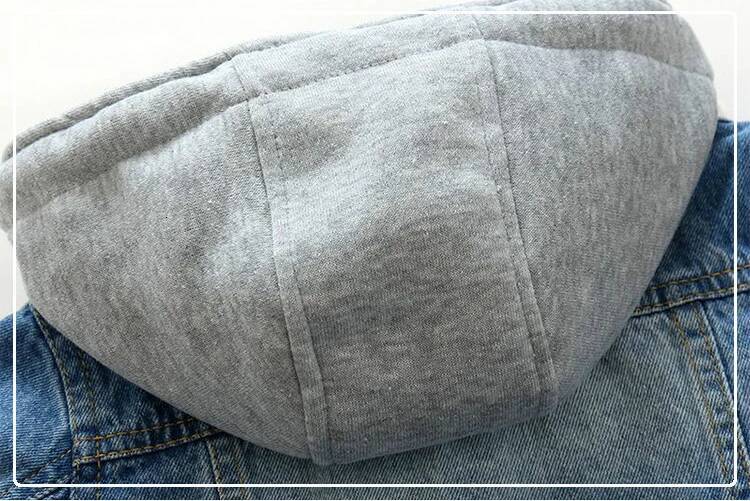 Winter 2-7Yrs Boys Denim Coat Cotton Casual Children Hooded Jeans Outerwear Coats Toddler Girls Clothing Jacket ddmyshoesvip
