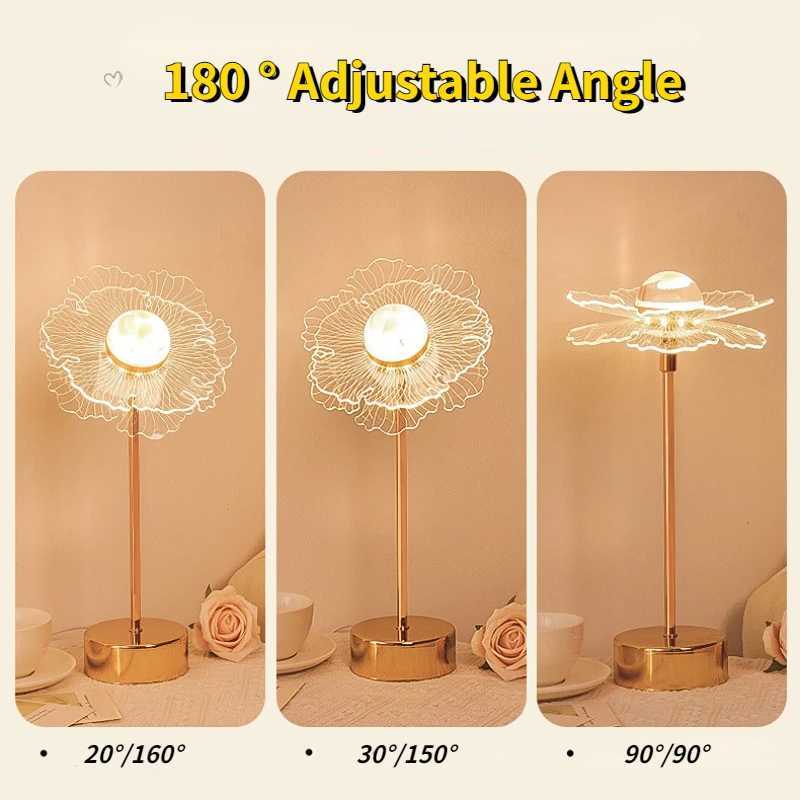 Table Lamp Retro Gold Acrylic Butterfly LED Desk Lamp Hotel Villa Art Decor LED Table Light Living Room Bedside LED Night Lights W251114