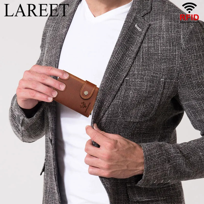Slim Male Walet y Hasp Purse Short Men Wallets Genuine Leather Bank Card Holder Credit Travel Credential Coin Money Bag 251014