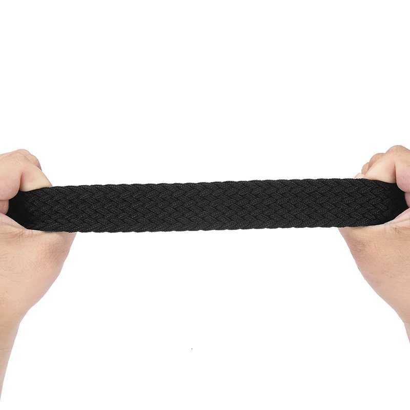 Fashion Retro Mens Pin Buckle Elastic Belt Simple Versatile Sports Belt Trendy Mens Clothing Accessories Wholesale W251024
