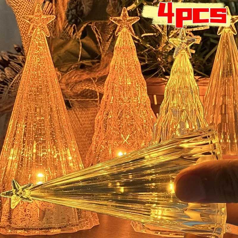 Christmas Tree Crystal Star Lights Party Romantic Snowy Mountain Holiday Gifts LED Warm White Iceberg Lighting Table Decoration C251115