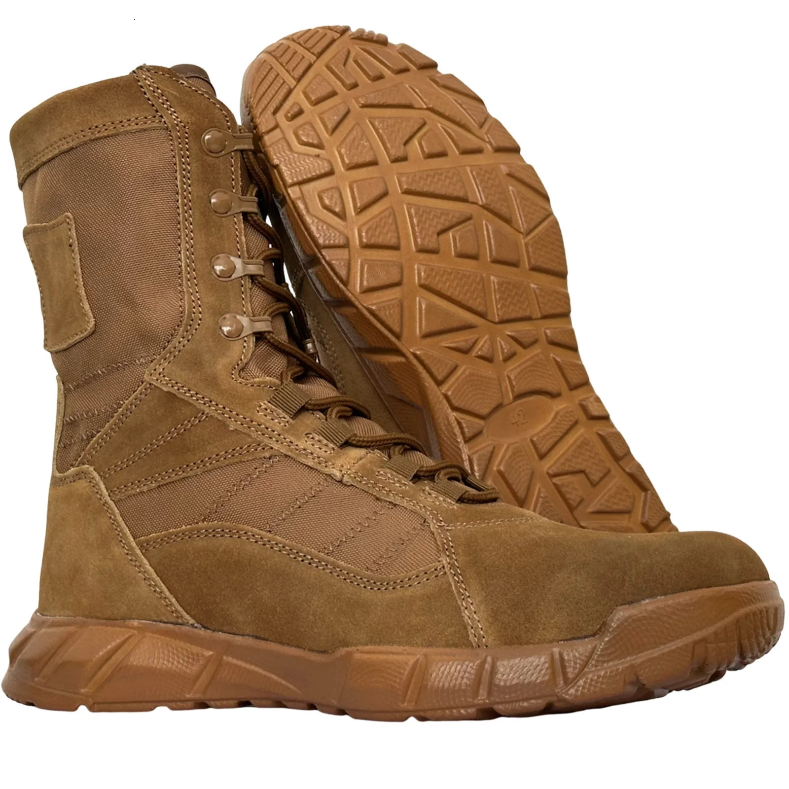 Leather Lightweight Man Tactical Boots Combat Boots AntiCollision Training Lace Up Waterproof Outdoor Hiking Breathable Shoe251020