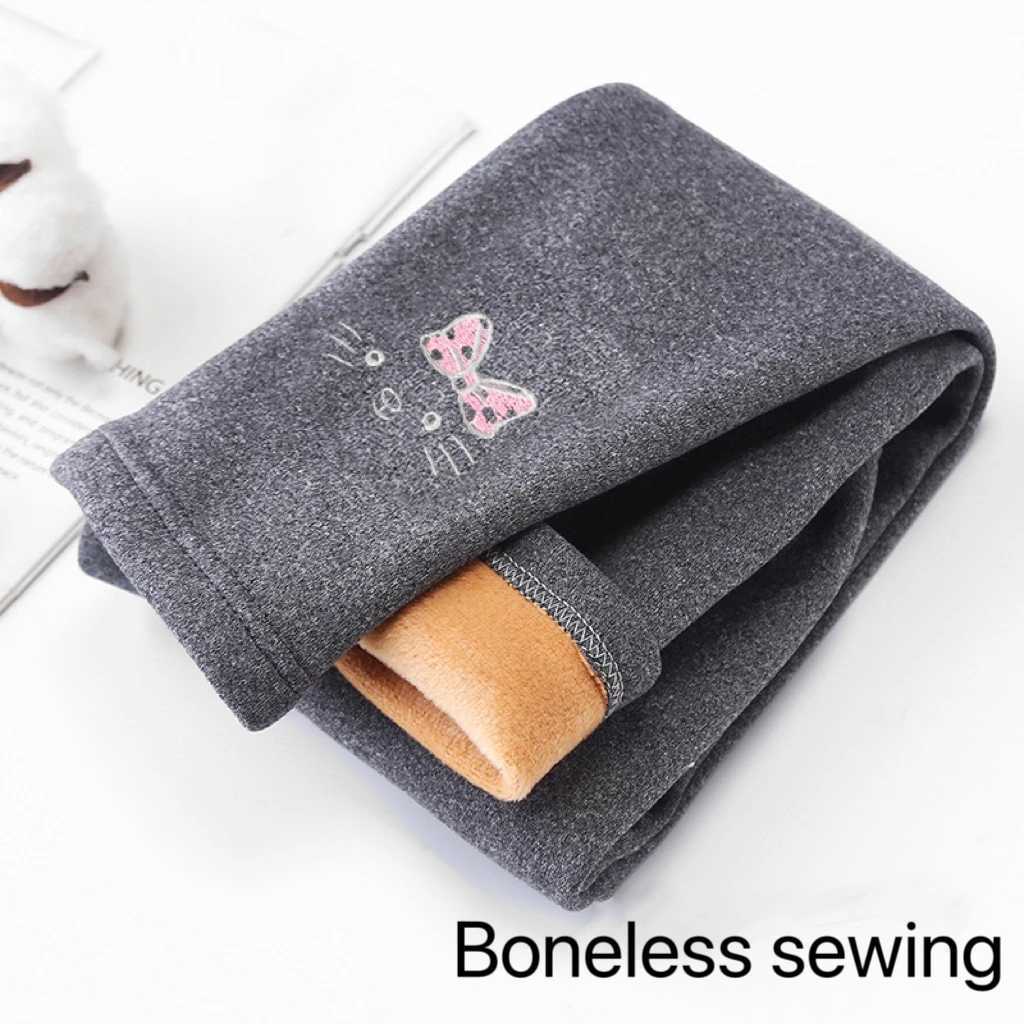 1pcs Winter Girls Leggings Baby Plush Pants Kids Thermal Pants Children Fashion Trousers Casual Bottoms Cartoon sleeping pantsT251024