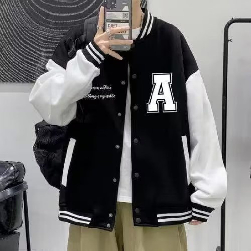 Spring And Autumn New Men's Jacket Casual Coat Designer Hoodie Jacket Tracksuit Men Polo Veste Coat Color Block Print Men's Baseball Jacket 
