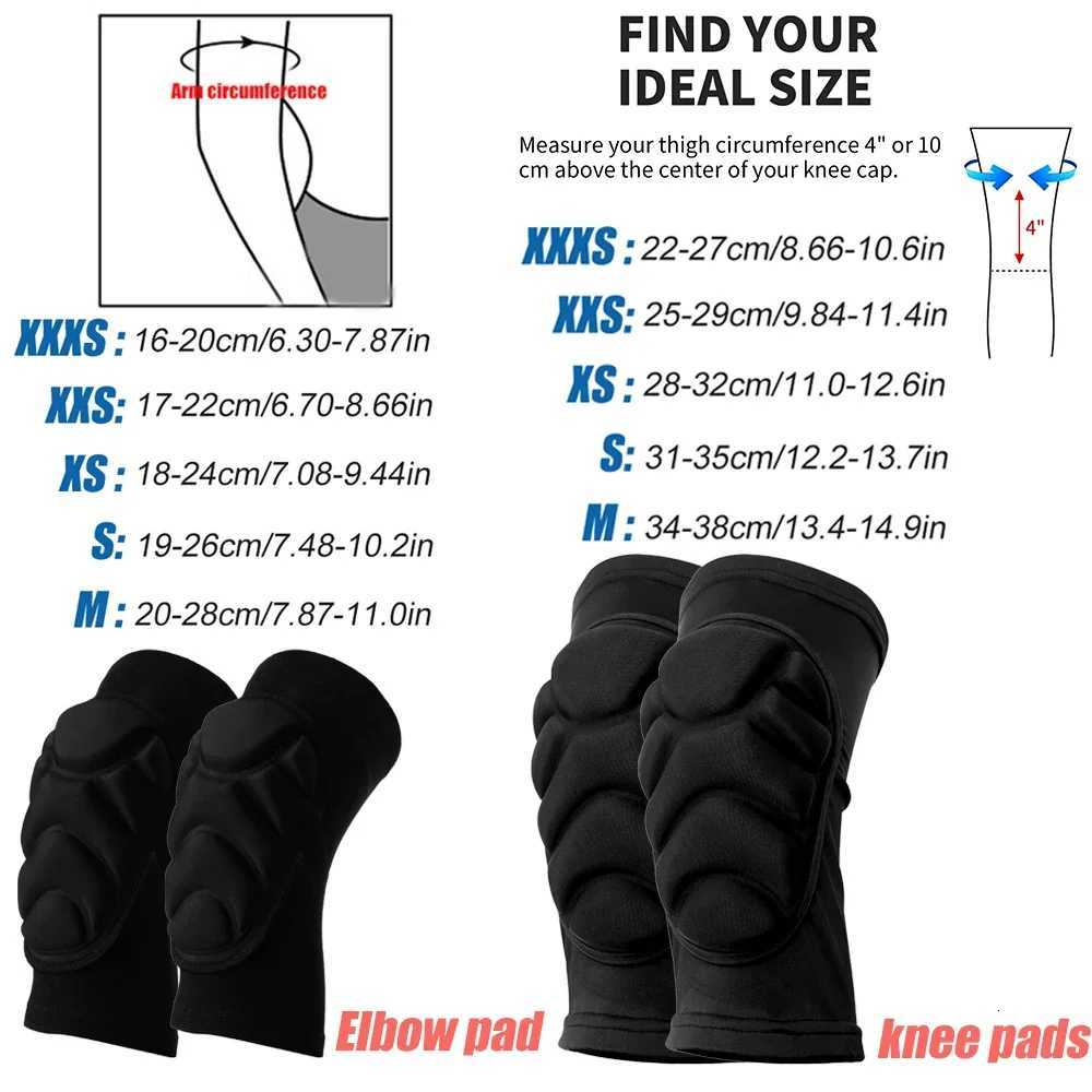 GOMOREON 1Pair Thick Sponge Kids Knee Pads Elbow Sleeves Guard Collision Avoidance Sport Protective Kneepad Skate Soccer CyclingW251024