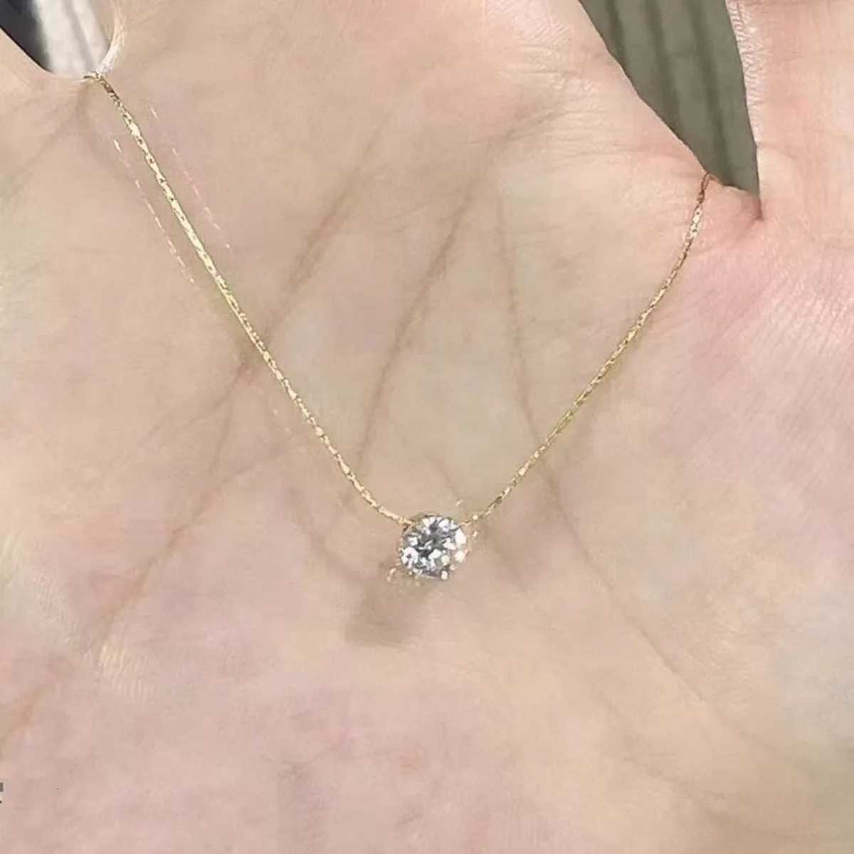 Hot Sale Stainl Steel Zircon Thin Clavicle Chain Necklace for Women Festive Party Jewelry WholesaleXJ251024